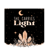 She Carries Light – Eco Tote Bag