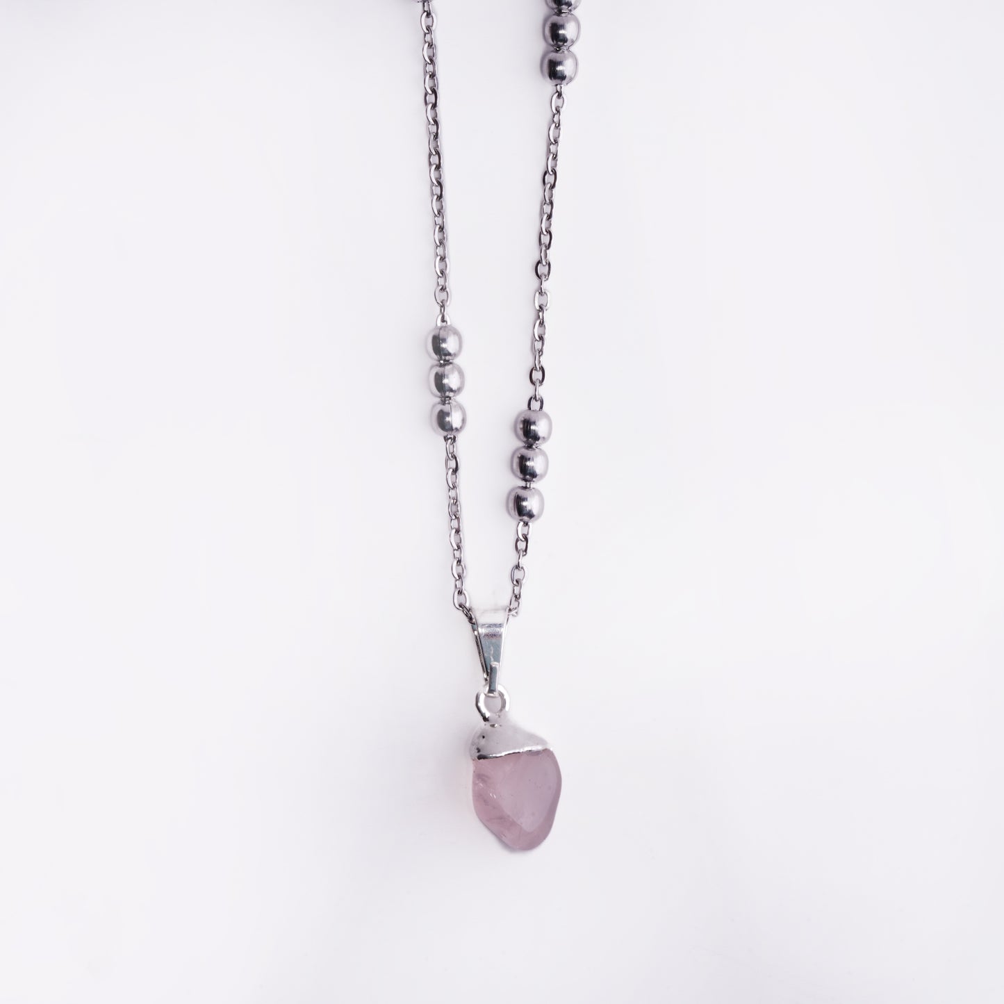 Elegant Rose Quartz Necklace product photo