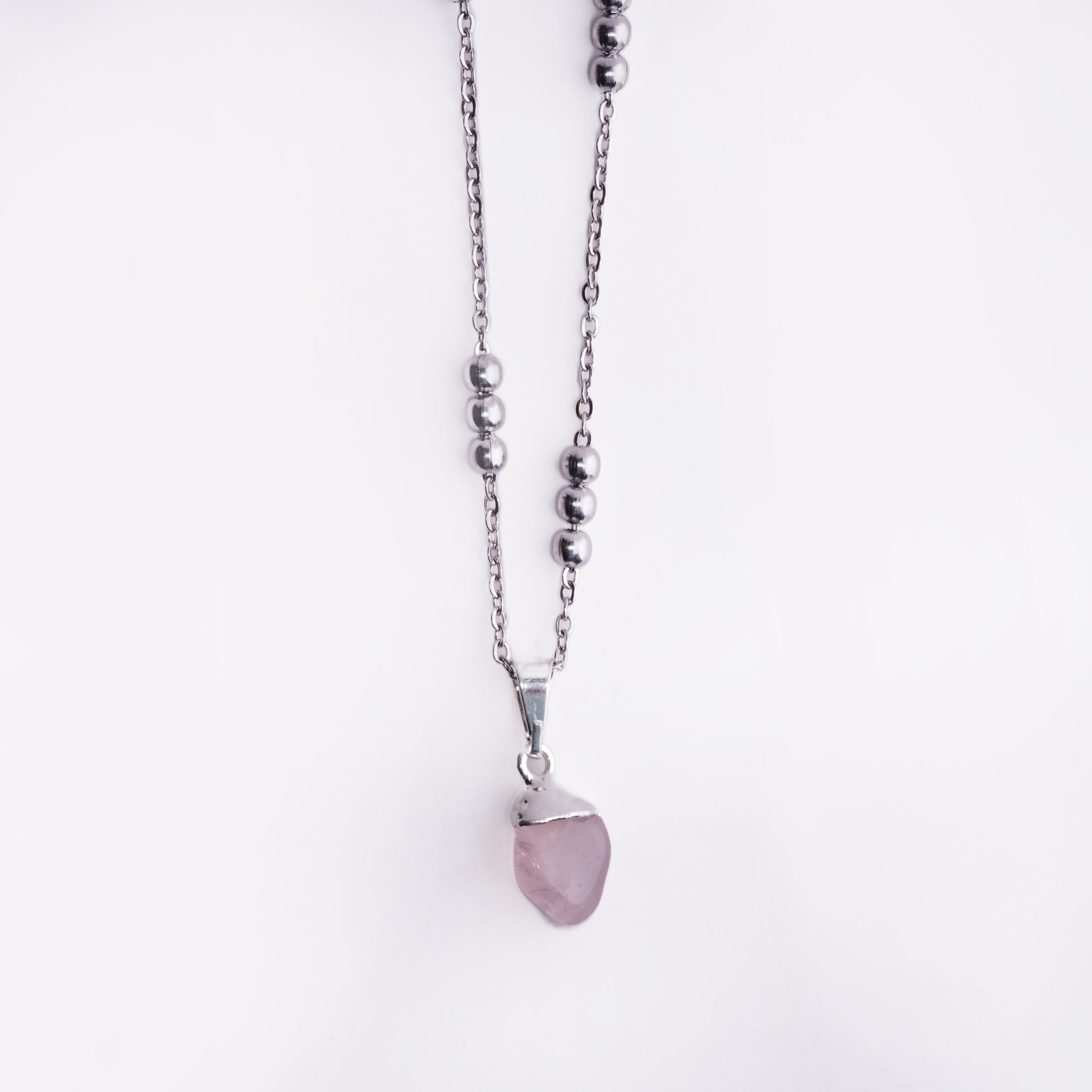 Elegant Rose Quartz Necklace product photo