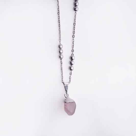 Elegant Rose Quartz Necklace product photo