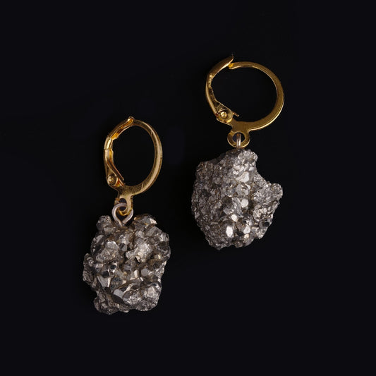 Pyrite Crystal Healing Earrings product photo