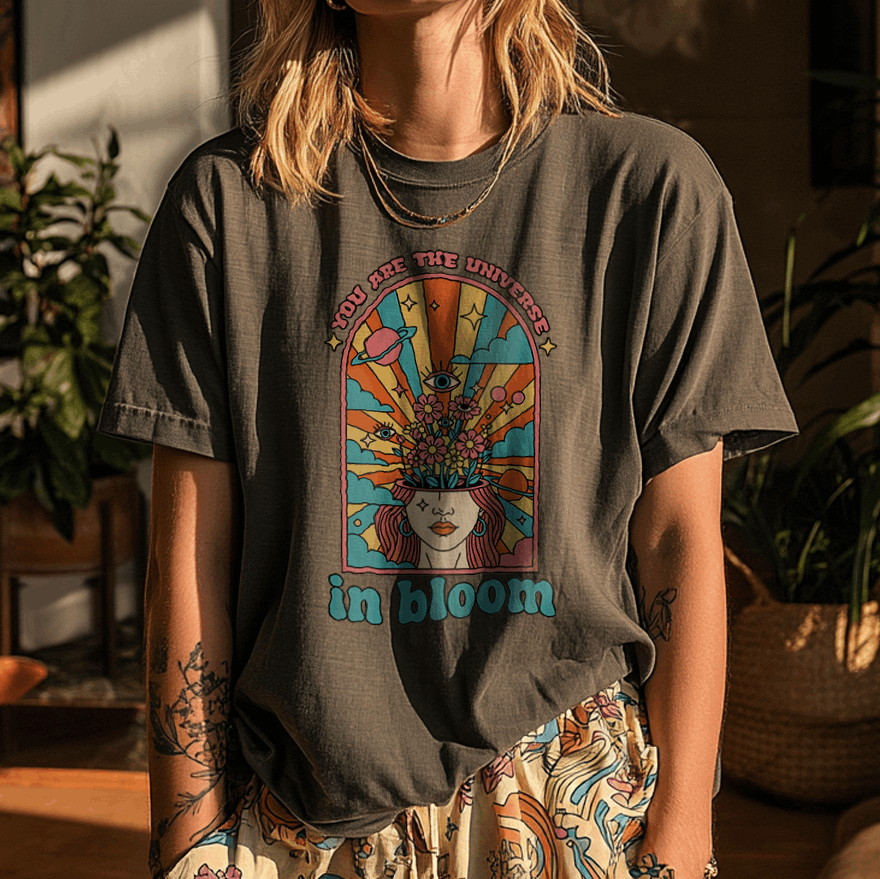 You Are The Universe In Bloom - Oversized T-Shirt