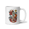 Reading Tarot and Spilling Tea – White Glossy Mug
