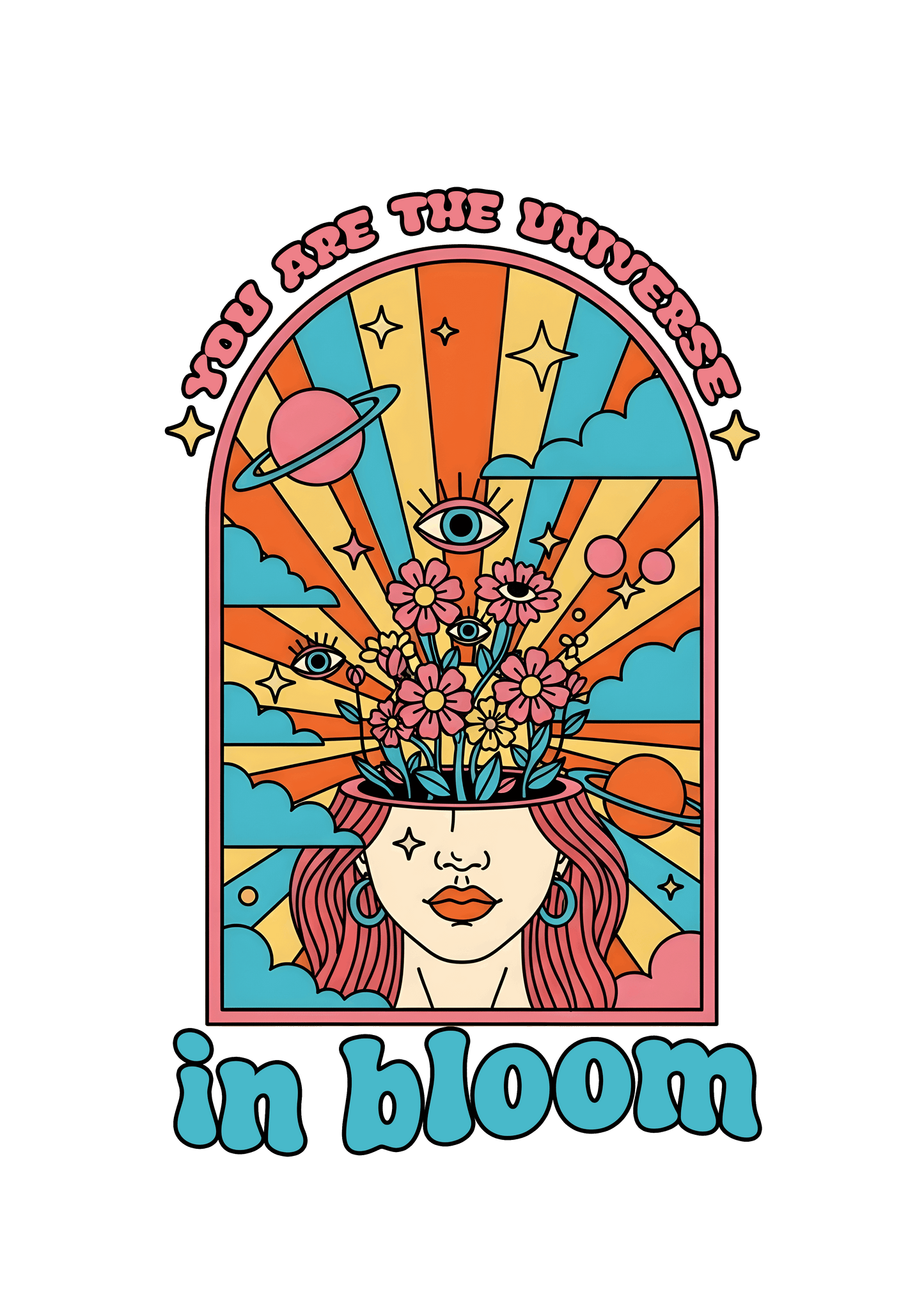 You Are The Universe In Bloom - Oversized T-Shirt