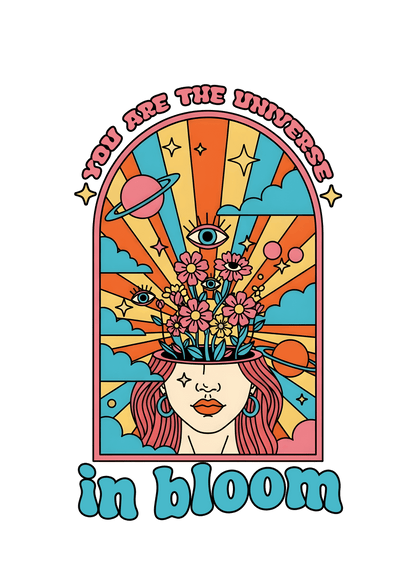 You Are The Universe In Bloom - Oversized T-Shirt