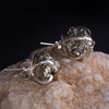 Radiant Pyrite Stud Earrings product photo