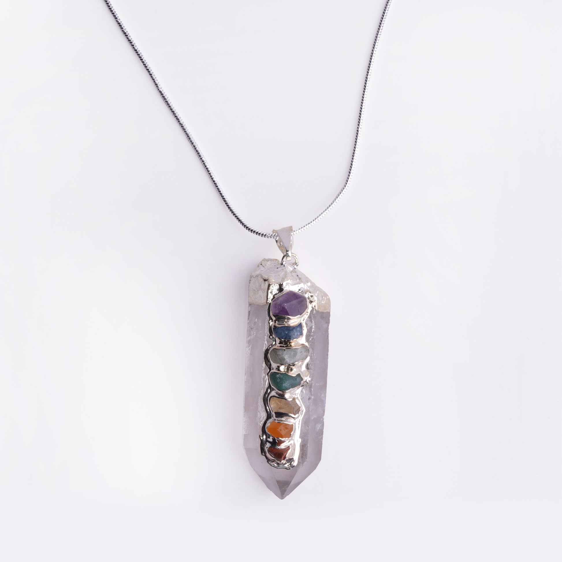 Chakra Healing Crystal Necklace product photo